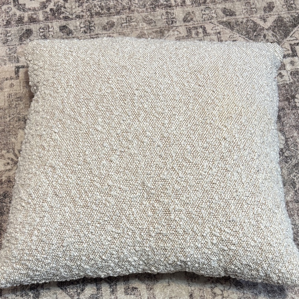 Threshold Cream Textured Bouclé Accent Pillow